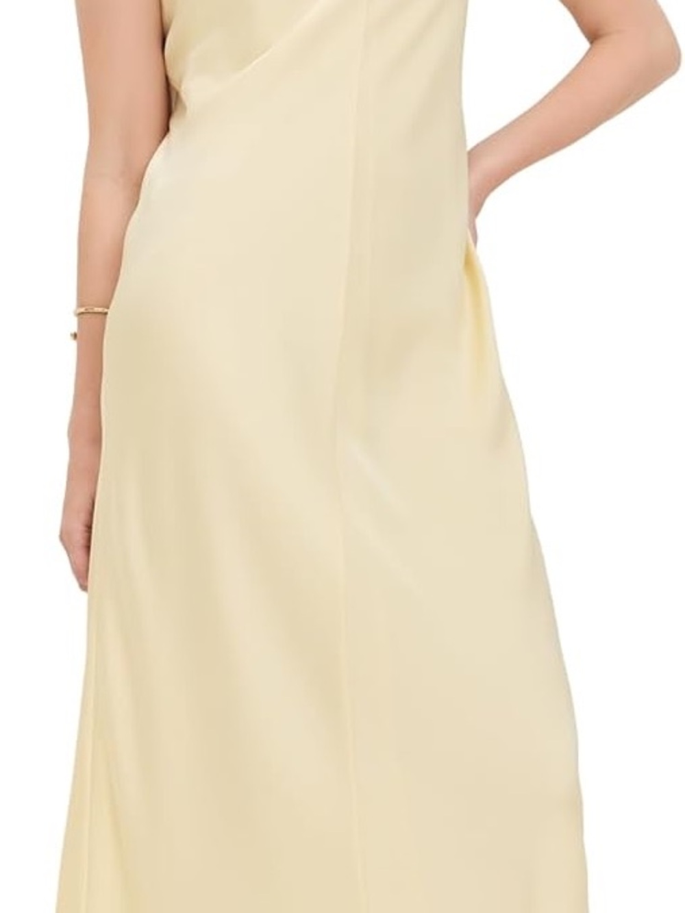 Favorite Daughter Pale Yellow V-Neck Maxi Slip Dress - Picture 3 of 5